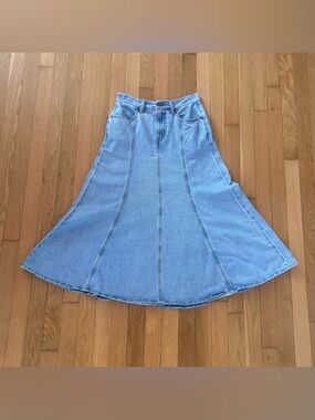 Levi’s Denim Skirt A Line Ribbed Size 25 Jean Skirt Women’s